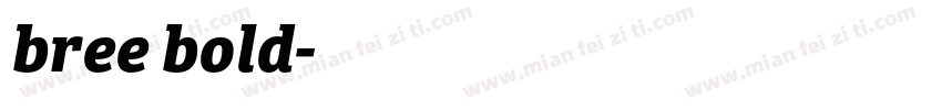 bree bold字体转换
